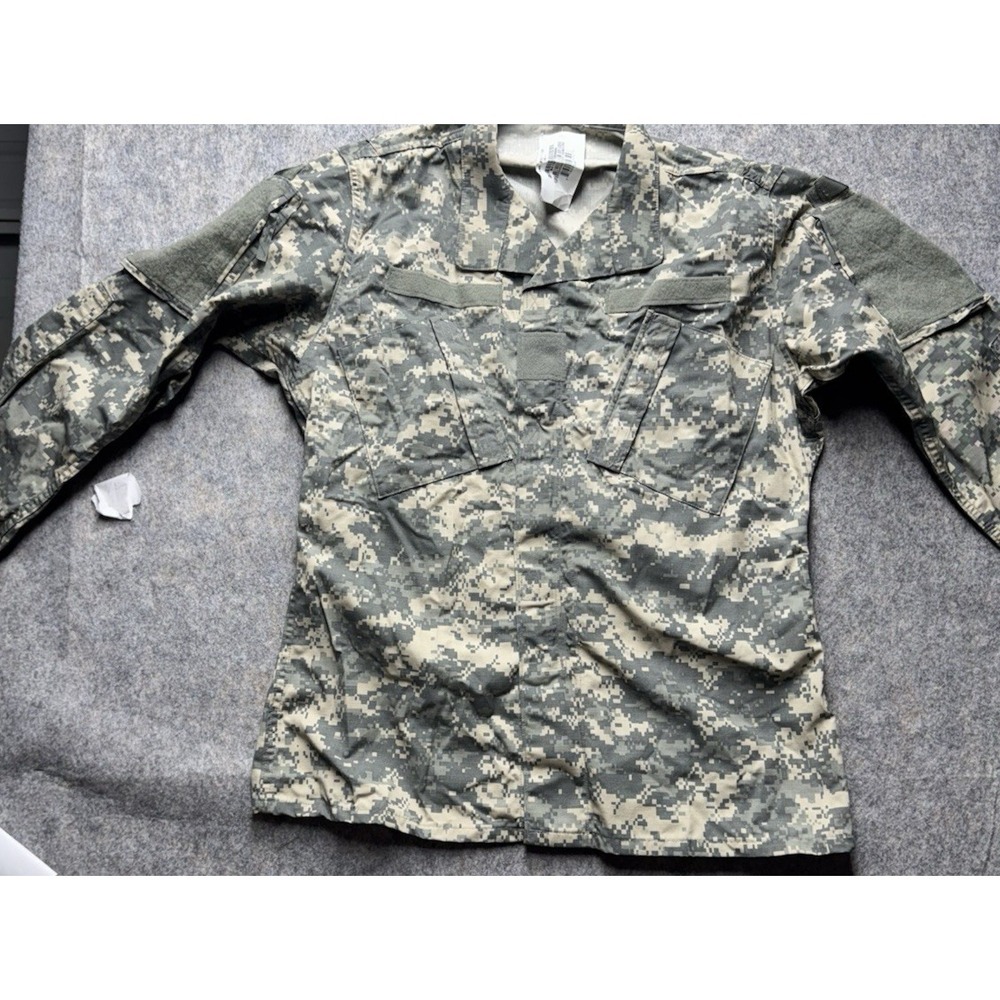 US Army Combat Uniform Coat Mens Medium Long  Digital Camouflage  Jacket ripstop